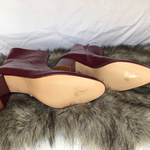 NO OFFERS!NWOT ZARA leather block heel ankle boot - Picture 6 of 8